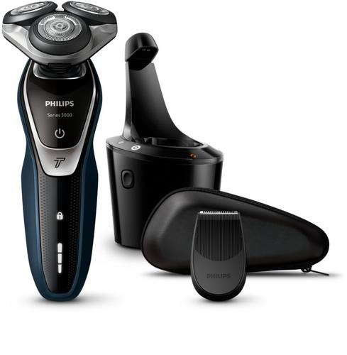 PHILIPS Rasoio Philips Series 5000 (S5310/26) ricaricabile e a rete flex con turbo cleaning nero